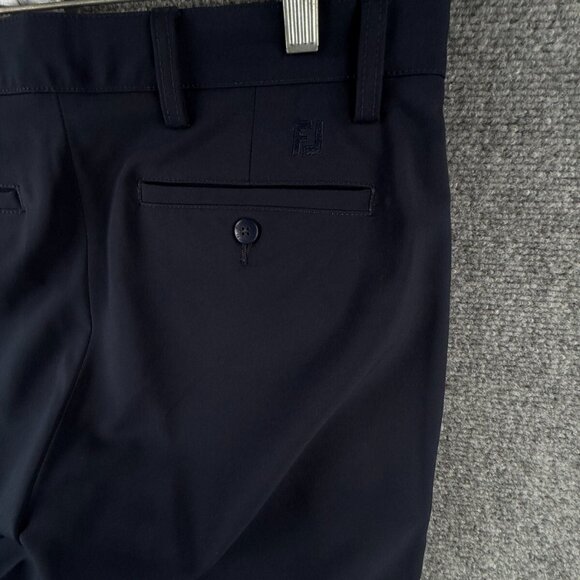 Footjoy Golf Pants 32x32 Navy Blue Stretch Polyester Spandex Pockets Adult - Picture 11 of 16